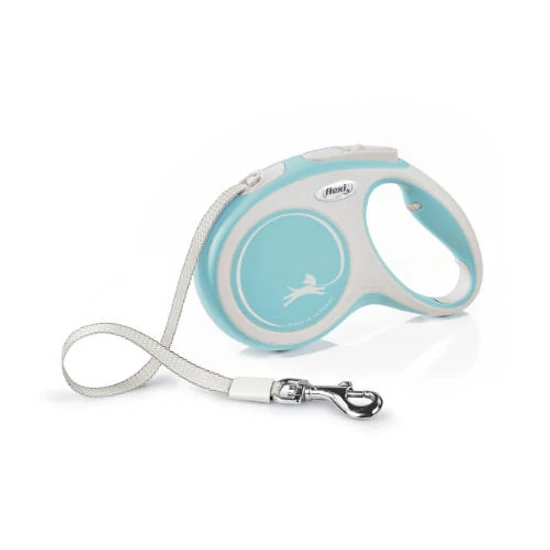 FLEXI New Comfort Light Blue szalagos automata póráz világoskék - M - 5m