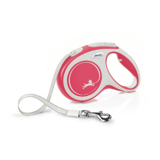 FLEXI New Comfort Red szalagos automata póráz piros - M - 5m