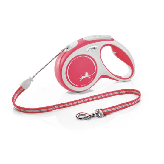 FLEXI New Comfort Red zsinóros automata póráz piros - M - 5m