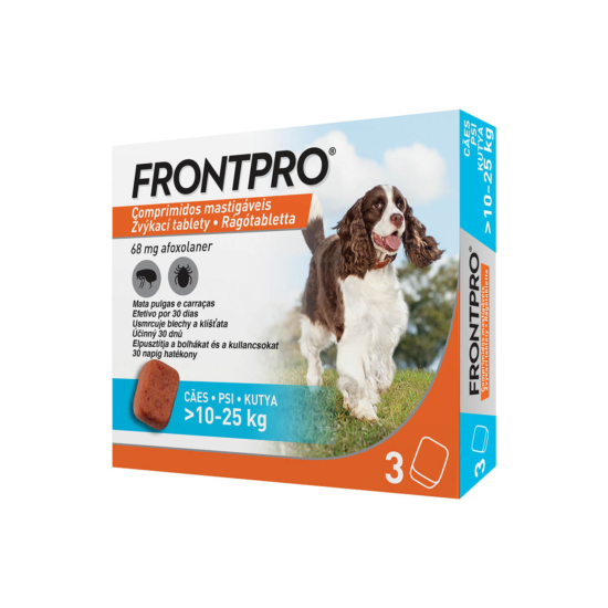 Frontpro bolha, kullancs elleni rágótabletta kutyáknak - M / 3db