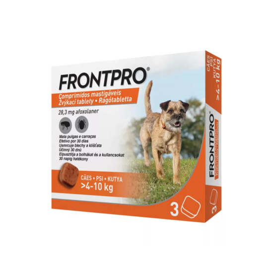 Frontpro bolha, kullancs elleni rágótabletta kutyáknak - S / 3db