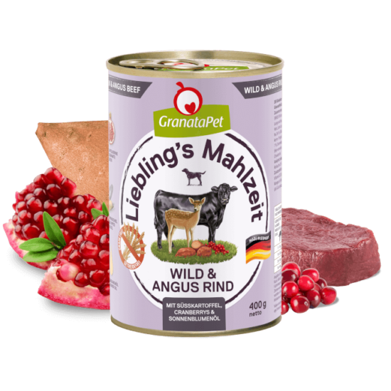 GRANATAPET Liebling's Mahlzeit, Adult Venison and Angus Beef  konzerv - 6x800g