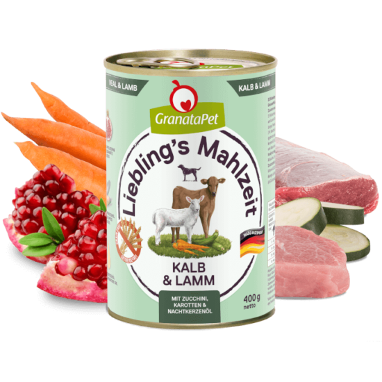 GRANATAPET Liebling's Mahlzeit, Adult Veal and Lamb konzerv - 6x400g