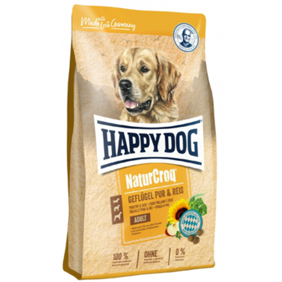 HAPPY DOG NATURCROQ Poultry Rice baromfi rizs Adult - 11kg