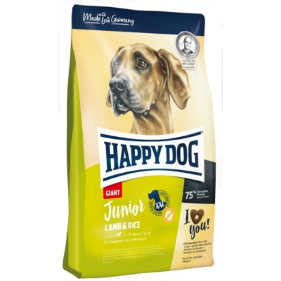 HAPPY DOG Supreme Junior Giant Lamm-Ries bárány-rizs - 15kg