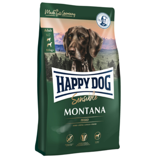 HAPPY DOG Supreme Sensible, Supreme Montana száraztáp, lóhússal és burgonyával, Adult - 1kg