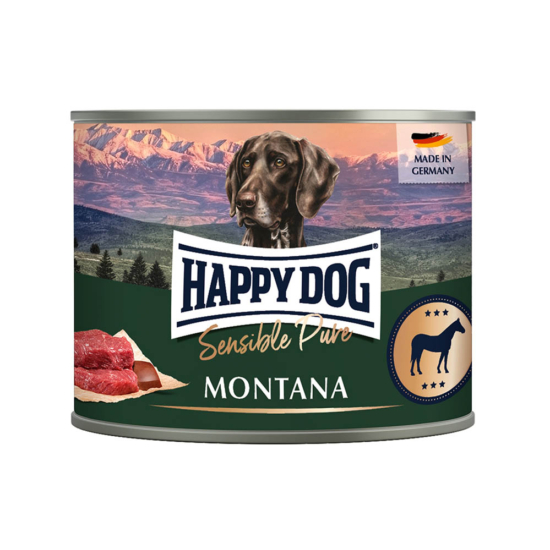 HAPPY DOG Sensible Pure Montana Adult, Horse - ló - 200gr