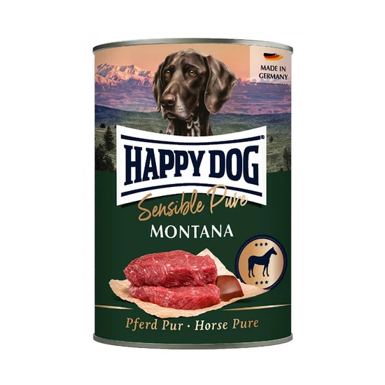 HAPPY DOG Sensible Pure Montana Adult, Horse - ló - 400gr