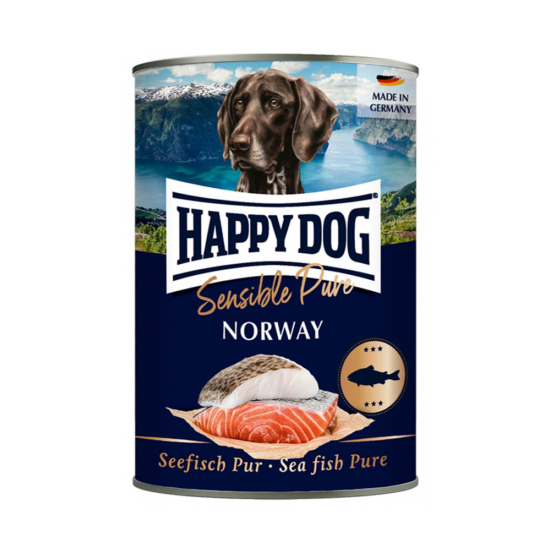 HAPPY DOG Sensible Pure Norway Adult, Salmon - lazac - 400gr