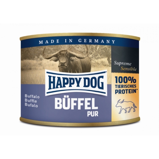 HAPPY DOG, Supreme Sensibe, BÜFFEL PUR (bivaly), Adult - 200gr