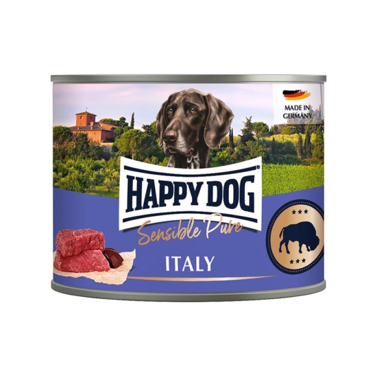 HAPPY DOG Sensible Pure Italy Adult, Büffel - bivaly - 200gr