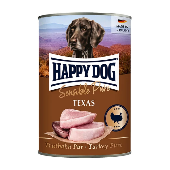 HAPPY DOG Sensible Pure Texas Adult, Truthahn - pulyka - 400gr