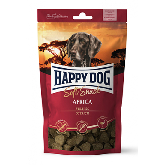 Happy Dog Soft Snack Africa, ostrich, gabonamentes - 100gr