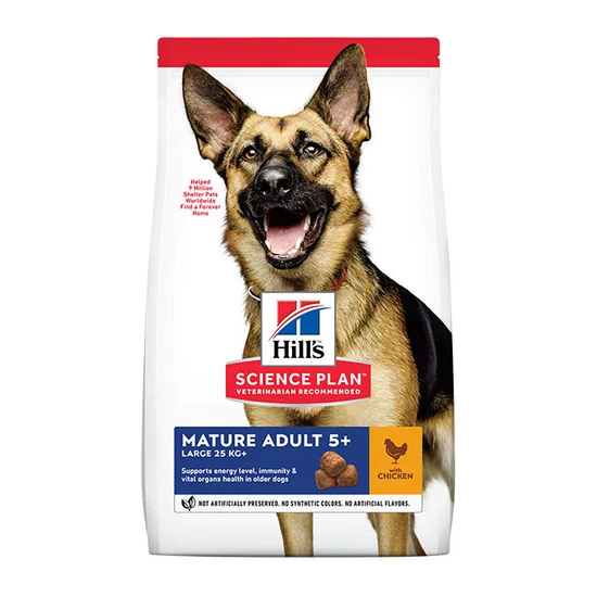 Hill's Science Plan Large Mature Adult 6+ felnőtt kutyatáp - csirke - 14kg