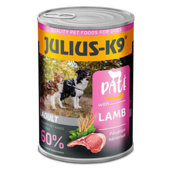 JULIUS-K9 Paté konzerv kutyáknak - bárány - 400g