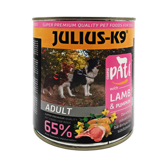 JULIUS-K9 Paté Lamb and Pumpkin konzerv kutyáknak - bárány - 800g