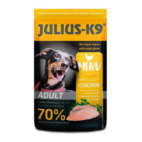 JULIUS-K9 Dog Chicken alutasakos nedveseledel kutyáknak - csirke- 125g