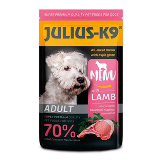 JULIUS-K9 Dog Lamb alutasakos nedveseledel kutyáknak - bárány - 125g