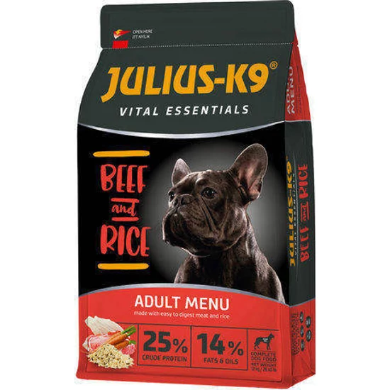 Julius K9 Beef and Rice Adult, kutyatáp felnőtt kutyáknak - marha, rizs - 3kg