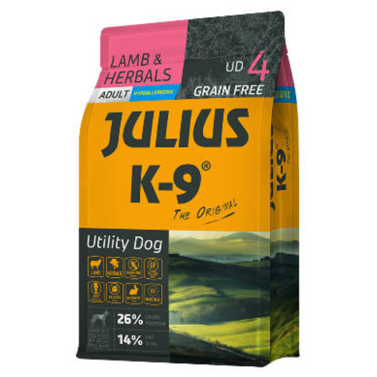 Julius K9 GrainFree Lamb and Herbals Adult kutyatáp - bárány, gyógynövény - 3kg