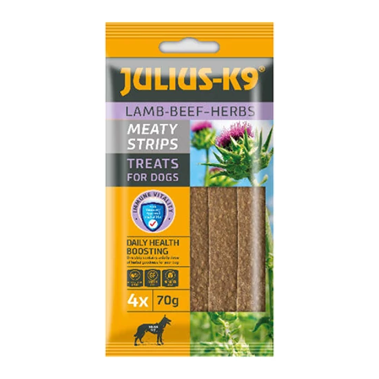 Julius K9 Meaty Snacks Lamb-Beef-Herbs Jutalomfalat - bárány, gyógynövény - 70gr