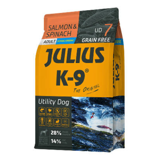 Julius K9 Salmon Spinach Adult hipoallergén kutyatáp - lazac, spenót - 3kg