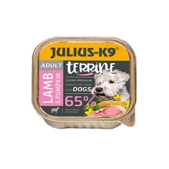 JULIUS-K9 Terrine Lamb &amp; Pumpkin konzerv kutyáknak - bárány - 150g
