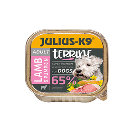 JULIUS-K9 Terrine Lamb &amp; Pumpkin konzerv kutyáknak - bárány - 150g