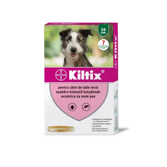 KILTIX kullancs- és bolhanyakörv kistestű kutyáknak - 38cm