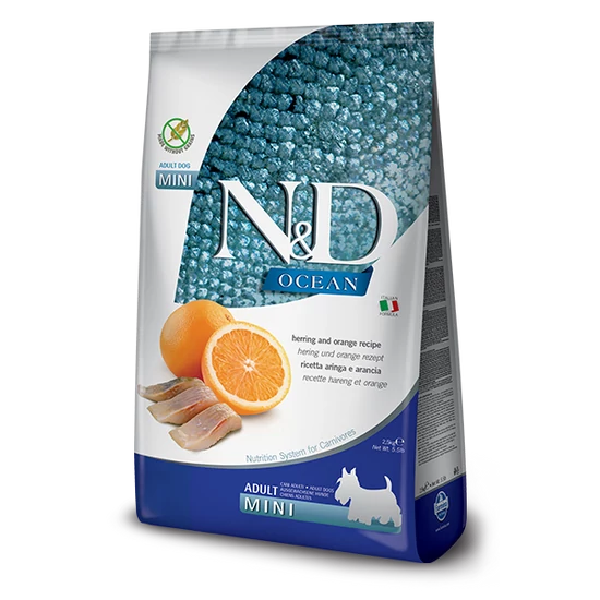 N&amp;D Dog Grain Free Ocean - hering - Adult mini - 800gr