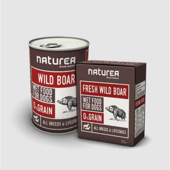 Naturea Grain Free Wet Wild Boar - vaddisznó - 375g