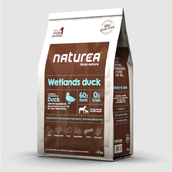 Naturea Grain Free Wetlands Duck Hipoallergén kutyatáp - kacsa - 2kg