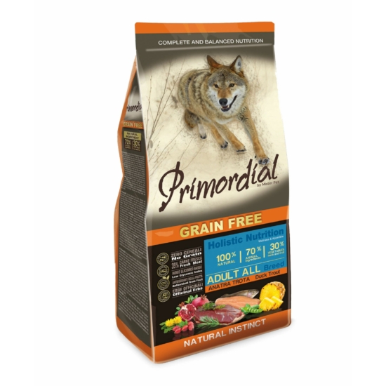 PRIMORDIAL GrainFree, Adul Trout and Duck - 12kg