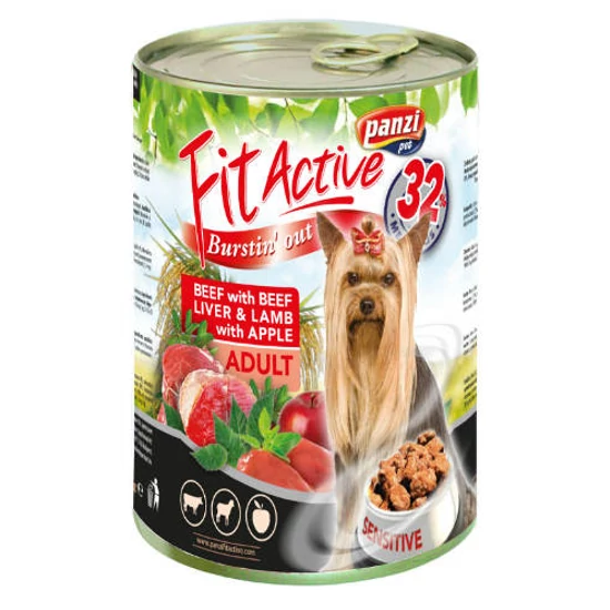 FitActive Adult - nedveseledel (marha, máj, bárány) felnőtt kutyák részére, 415 gr