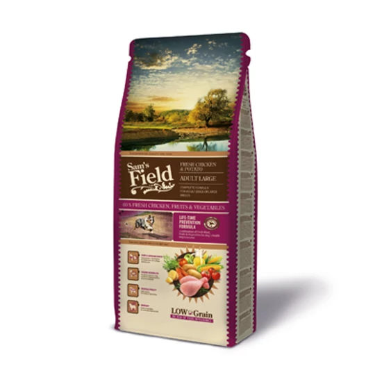 Sam's Field Adult Large, Fresh Csirke, Burgonya - 13kg