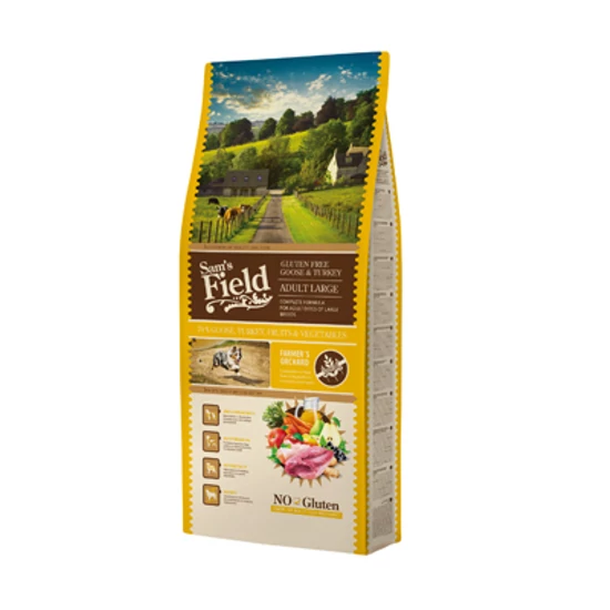 Sam's Field Adult Large, Gluten Free Liba, Pulyka - 13kg