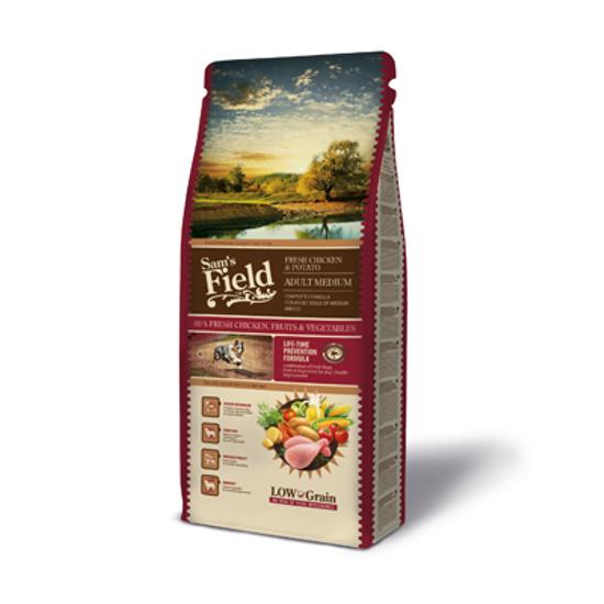 Sam's Field Adult Medium, Fresh Csirke, Burgonya - 13kg
