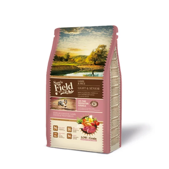 Sam's Field Light, Senior Hipoallergén, Bárány, Rizs - 2.5kg