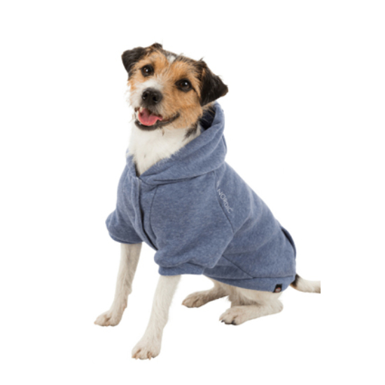 Trixie BE NORDIC Hoodie kapucnis pulóver kutyák részére, kék - S 40cm