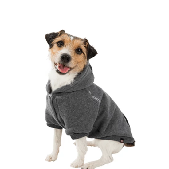 Trixie BE NORDIC Hoodie kapucnis pulóver kutyáknak, szürke - S 33cm
