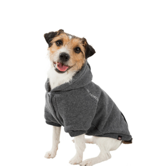 Trixie BE NORDIC Hoodie kapucnis pulóver kutyáknak, szürke - M 45cm