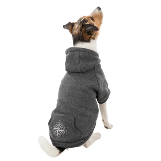 Trixie BE NORDIC Hoodie kapucnis pulóver kutyáknak, szürke - XS 30cm