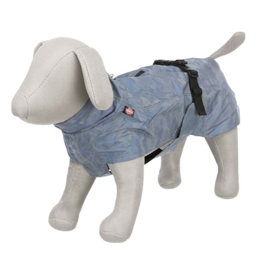Trixie Dog Raincoat Lunas esőkabát - kék, ezüst S 40cm