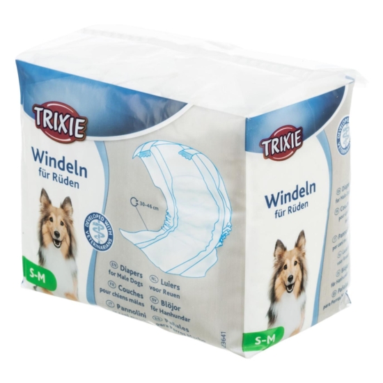 TRIXIE Diapers for Male Dogs kutyapelenka kan kutyáknak - S-M 30-46cm - 12db