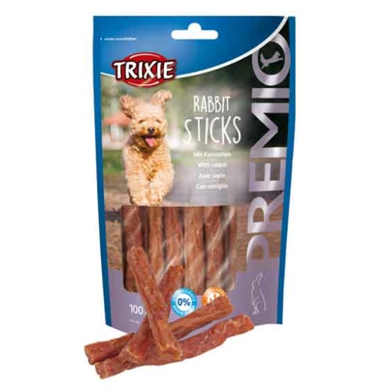 Trixie PREMIO Rabbit Sticks jutalomfalat, nyúl - 100g