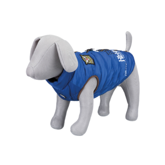 Trixie Saint-Malo Dog Coat with Harness - mellény hámmal kutyáknak, kék - S 36cm