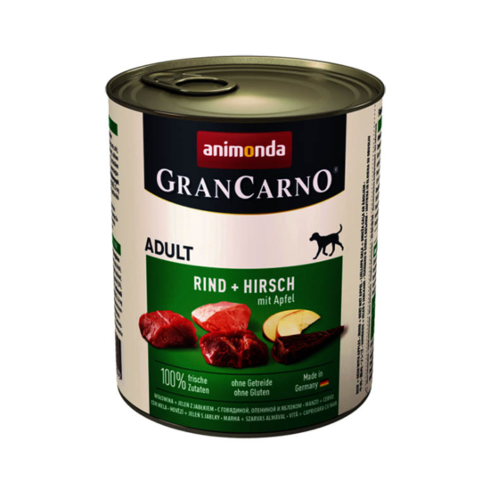 Animonda GranCarno Adult Beef and Deer with Apple - marha, szarvas, alma- 800g