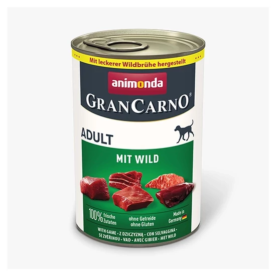 Animonda GranCarno Adult mit Wild - sertés, vadhús - 400g