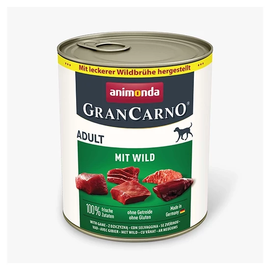 Animonda GranCarno Adult Beef and Game - sertés, vadhús - 800g
