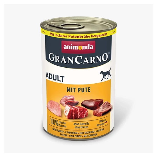 Animonda GranCarno Adult with Turkey - sertés, pulyka - 400g